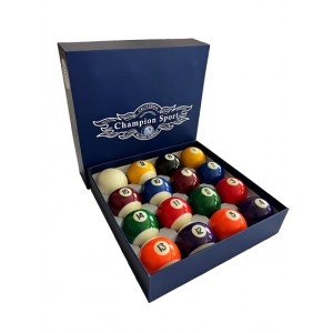 CHAMPION CLASSIC STANDARD 2-1/4" BILLIARD POOL BALL SET COMPLETE 16 BALL SET